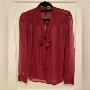 EUC Red Walter Baker Blouse, Size XS